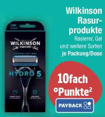 E-Center Wilkinson Rasur- produkte Angebot