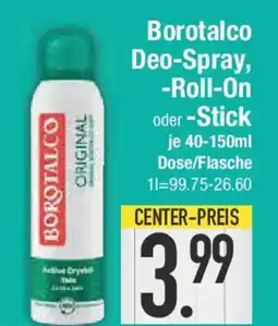 E-Center Borotalco Deo-Spray, -Roll-On oder -Stick Angebot