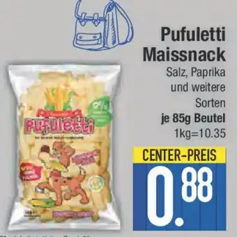 E-Center Pufuletti Maissnack Angebot