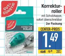 E-Center GUT&GÜNSTIG Korrektur- roller Angebot
