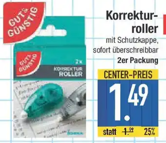 E-Center GUT&GÜNSTIG Korrektur- roller Angebot