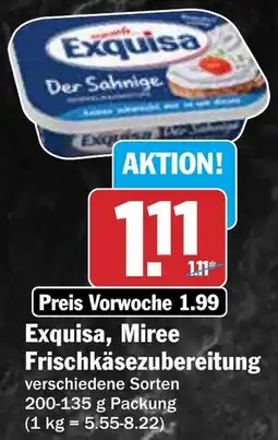 HIT Exquisa, Miree Frischkäsezubereitung Angebot