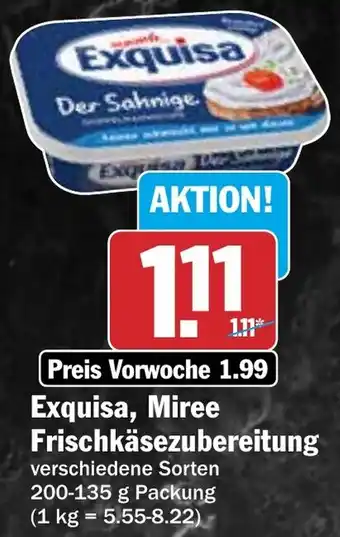 HIT Exquisa, Miree Frischkäsezubereitung Angebot