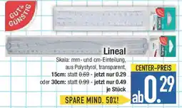 E-Center GUT&GÜNSTIG Lineal Angebot