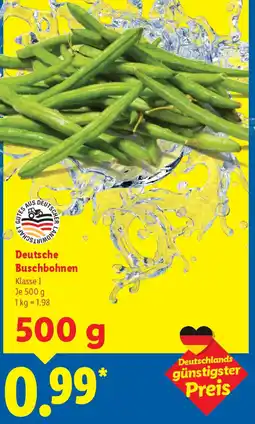Lidl Deutsche Buschbohnen Angebot
