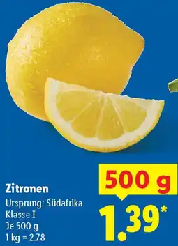 Lidl Zitronen Angebot