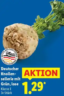 Lidl Deutscher Knollensellerie mit Grün, lose Angebot