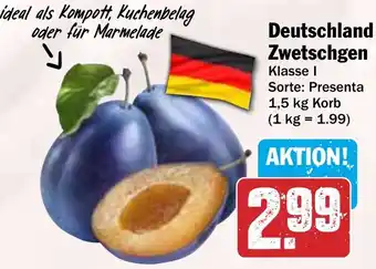 HIT Deutschland Zwetschgen Angebot