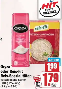 HIT Oryza oder Reis-Fit Reis-Spezialitäten Angebot