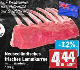 HIT Neuseeländisches frisches Lammkarree Angebot