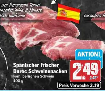 HIT Spanischer frischer Duroc Schweinenacken Angebot