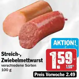 HIT Streich-, Zwiebelmettwurst Angebot