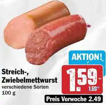 HIT Streich-, Zwiebelmettwurst Angebot