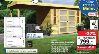 Lidl Karibu Flachdachhaus ,,Trundholm" Angebot