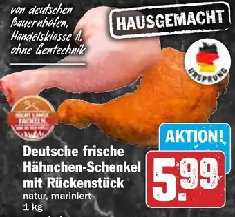 HIT Deutsche frische Hähnchen-Schenkel mit Rückenstück Angebot