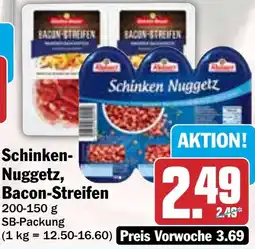 HIT Schinken Nuggetz, Bacon Streifen Angebot