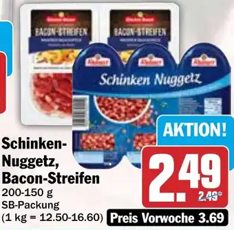 HIT Schinken Nuggetz, Bacon Streifen Angebot