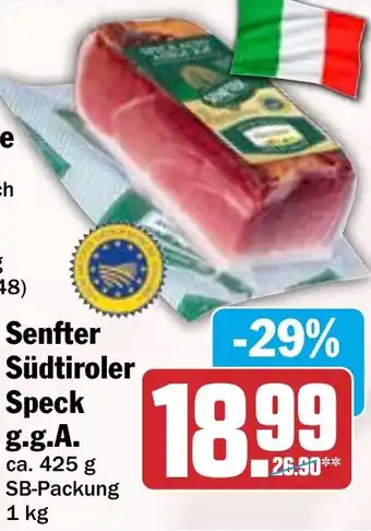 HIT Senfter Südtiroler Speck g.g.A. Angebot