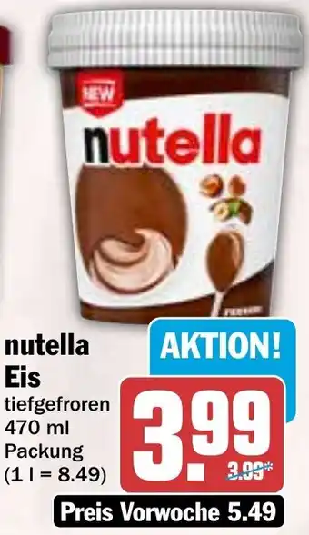 HIT nutella Eis Angebot