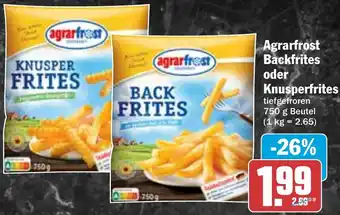 HIT Agrarfrost Backfrites oder Knusperfrites Angebot