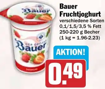 HIT Bauer Fruchtjoghurt Angebot