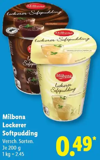 Lidl Milbona Lockerer Softpudding Angebot