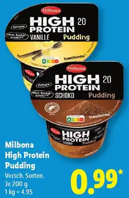 Lidl Milbona High Protein Pudding Angebot