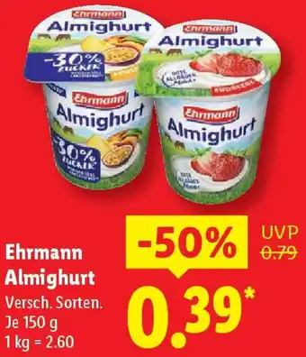Lidl Ehrmann Almighurt Angebot