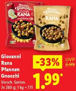 Lidl Giovanni Rana Pfannen Gnocchi Angebot