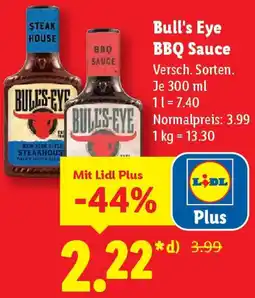 Lidl Bull's Eye BBQ Sauce Angebot