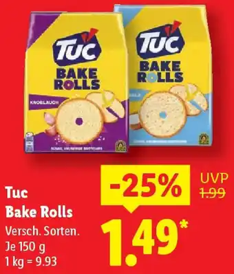 Lidl Tuc Bake Rolls Angebot