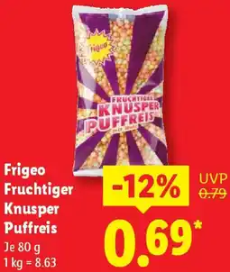 Lidl Frigeo Fruchtiger Knusper Puffreis Angebot