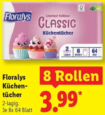 Lidl Floralys Küchentücher Angebot