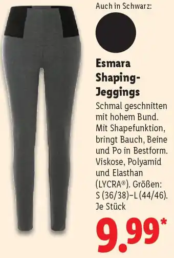 Lidl Esmara Shaping Jeggings Angebot