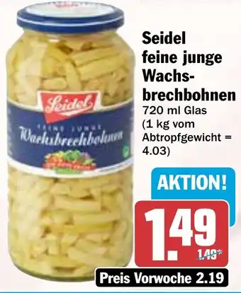 HIT Seidel feine junge Wachsbrechbohnen Angebot