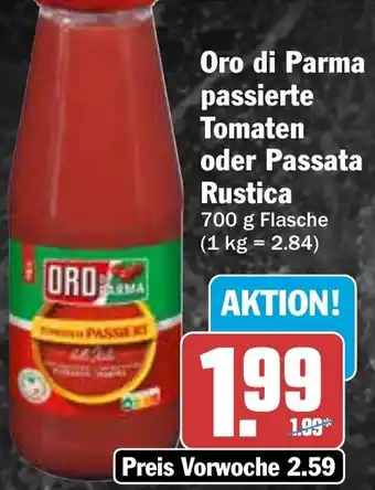 HIT Oro di Parma passierte Tomaten oder Passata Rustica Angebot