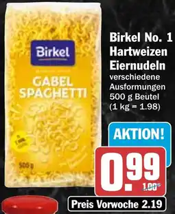 HIT Birkel No. 1 Hartweizen Eiernudeln Angebot