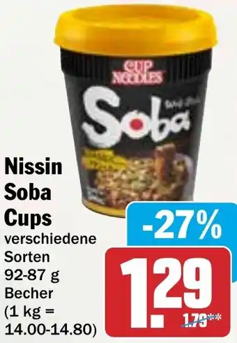 HIT Nissin Soba Cups Angebot