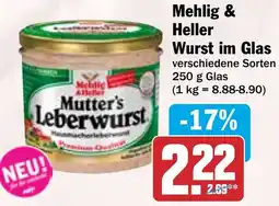 HIT Mehlig & Heller Wurst im Glas Angebot