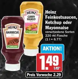 HIT Heinz Feinkostsaucen, Ketchup oder Mayonnaise Angebot
