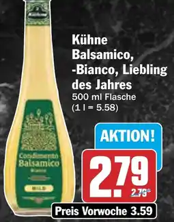HIT Kühne Balsamico, Bianco, Liebling des Jahres Angebot