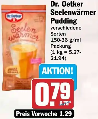 HIT Dr. Oetker Seelenwärmer Pudding Angebot