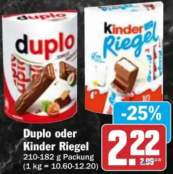 HIT Duplo oder Kinder Riegel Angebot