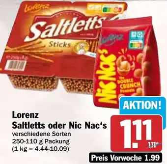 HIT Lorenz Saltletts oder Nic Nac's Angebot