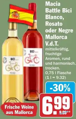 HIT Macia Battle Bici Blanco, Rosato oder Negre Mallorca V.d.T. Angebot