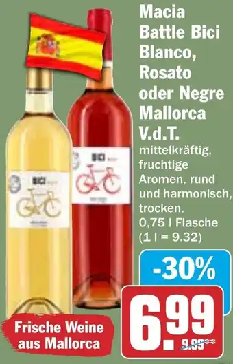 HIT Macia Battle Bici Blanco, Rosato oder Negre Mallorca V.d.T. Angebot