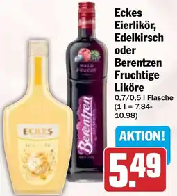 HIT Eckes Eierlikör, Edelkirsch oder Berentzen Fruchtige Liköre Angebot