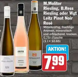 HIT M.Molitor Riesling, B.Ress Riesling oder Wgt Leitz Pinot Noir Rosé Angebot