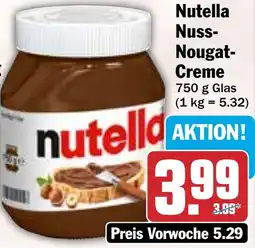 HIT Nutella Nuss Nougat Creme Angebot