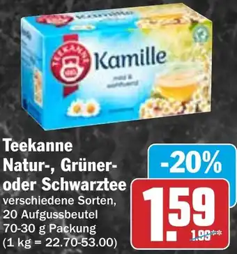 HIT Teekanne Natur-, Grüner- oder Schwarztee Angebot